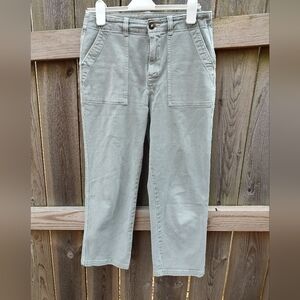 🏵️ Faherty Green Grey Utility Organic Cotton Casual Pants